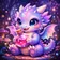 A colorful, stylized fantasy creature with expressive features and vibrant hues, perfect for a profile picture.